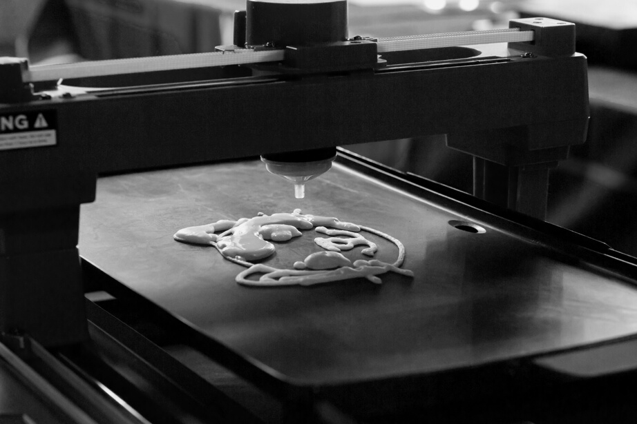 3D Printer Printing a Dough